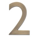 Architectural Mailboxes Brass 5 inch Floating House Number Antique Brass 2 3585AB-2